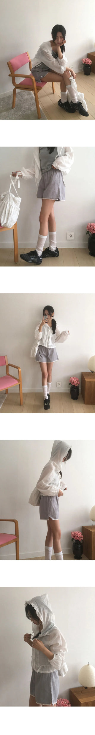 Soap Punching Lace Shorts Short Pants
