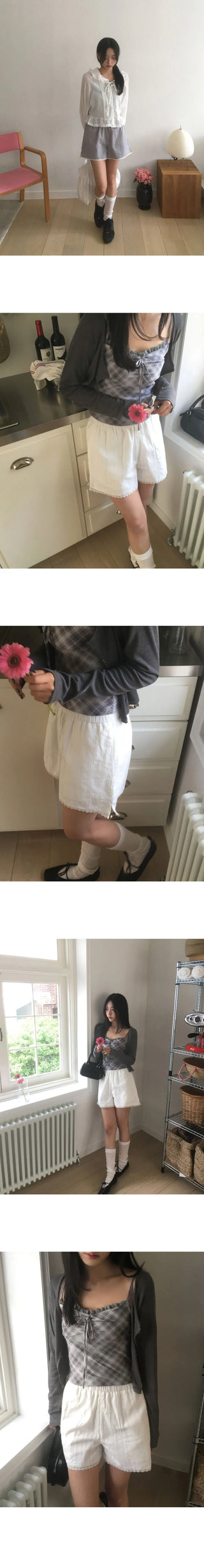 Soap Punching Lace Shorts Short Pants