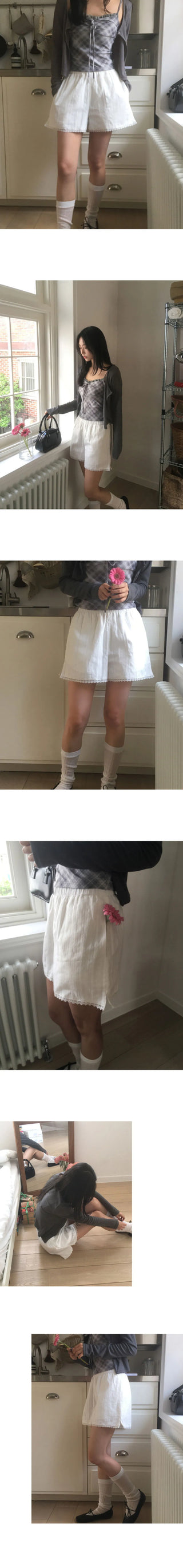 Soap Punching Lace Shorts Short Pants
