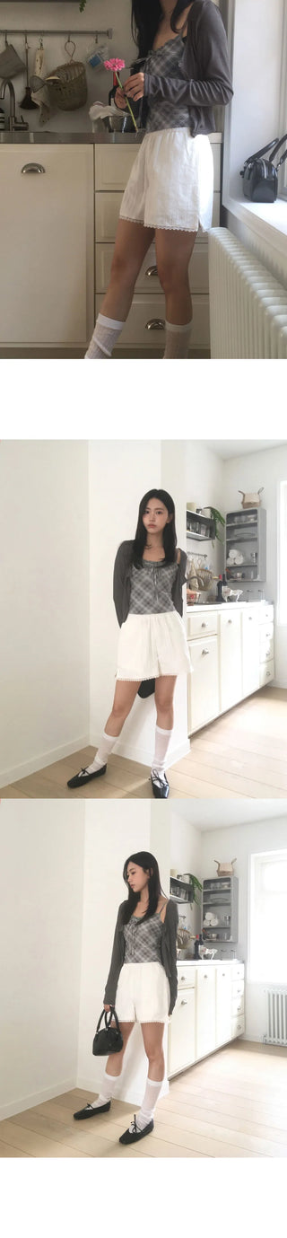 Soap Punching Lace Shorts Short Pants