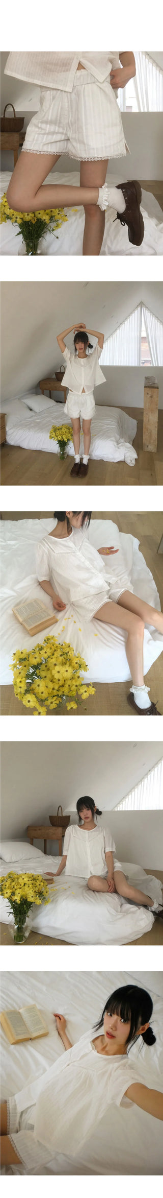 Soap Punching Lace Shorts Short Pants