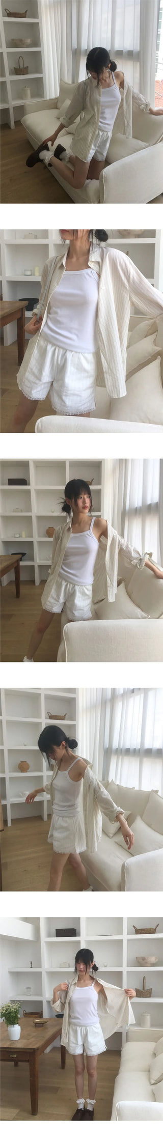 Soap Punching Lace Shorts Short Pants