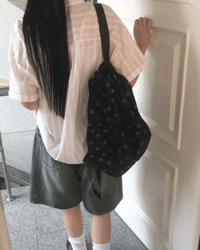 Etman Star Pocket String Backpack