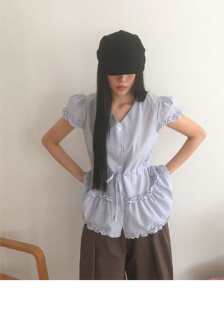 Chiring Frill String Blouse