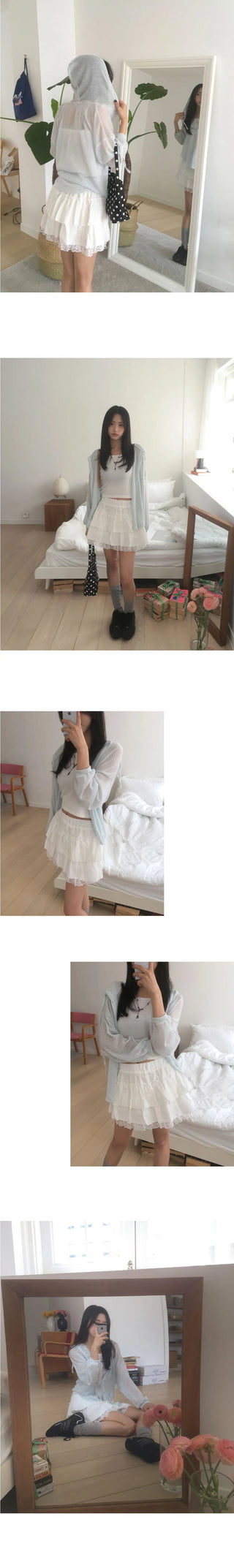 Tskin Sheer Linen Hooded Cardigan