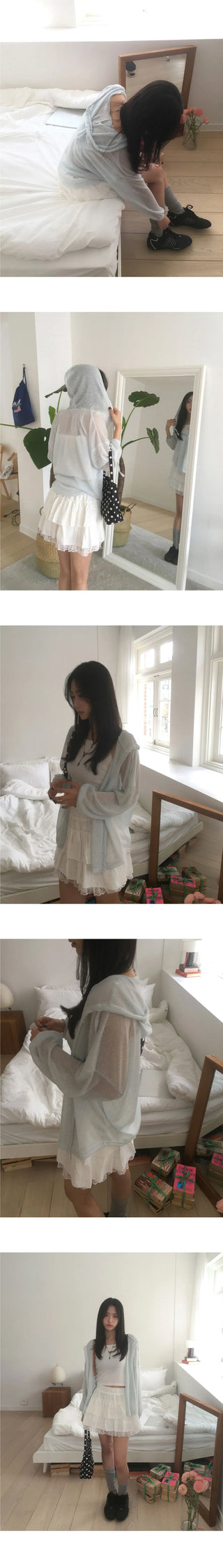 Charid Check Frill Mini Skirt
