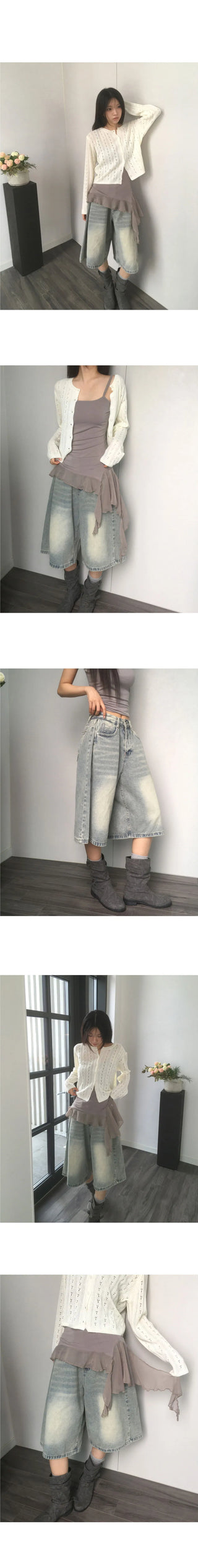Phibe Denim Bermuda Pants