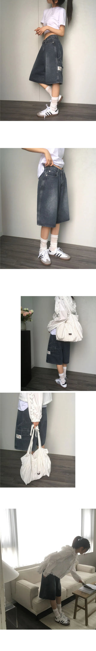 Marke Carpenter Bermuda Long Denim Pants