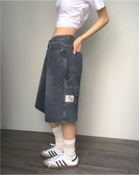 Marke Carpenter Bermuda Long Denim Pants