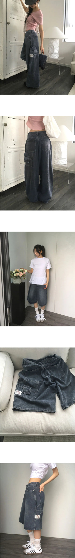 Marke Carpenter Bermuda Long Denim Pants