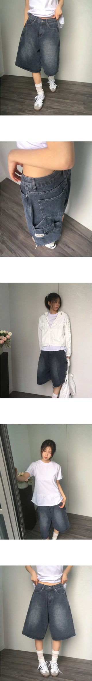 Marke Carpenter Bermuda Long Denim Pants