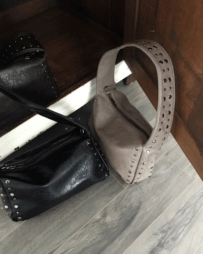 Condensed Stud Shoulder Bag