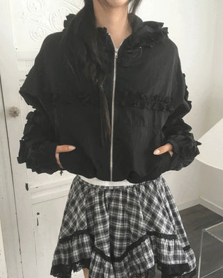 Pinpo Frill Windbreaker Zip-Up