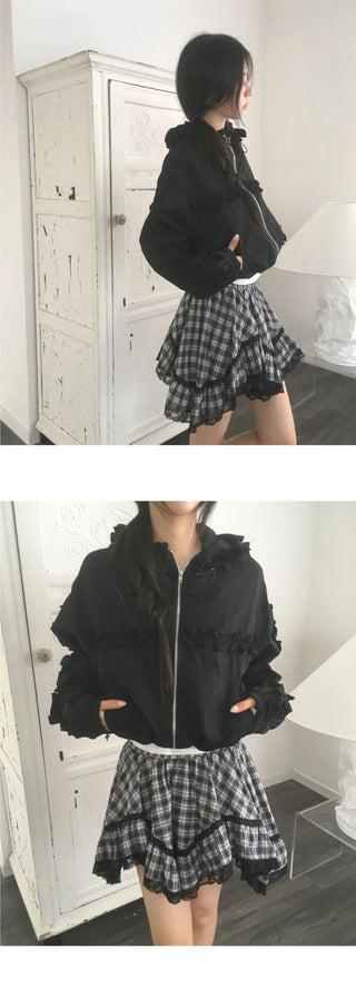 Pinpo Frill Windbreaker Zip-Up