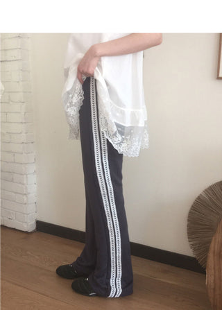 Bells Heart Lace Skirt Track Pants