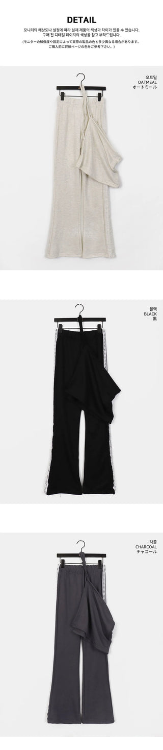 Bells Heart Lace Skirt Track Pants