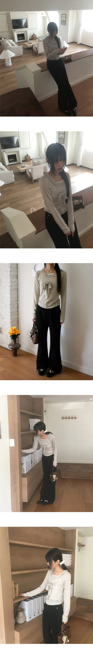 Lido Frill Ribbon Strap T-Shirt