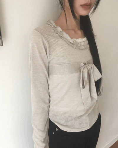 Lido Frill Ribbon Strap T-Shirt