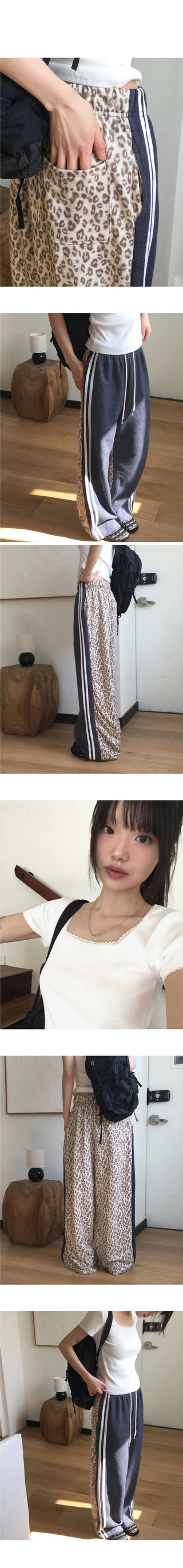 Japi Leopard Print Track Pants