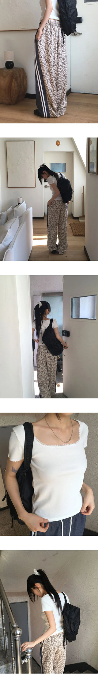 Japi Leopard Print Track Pants