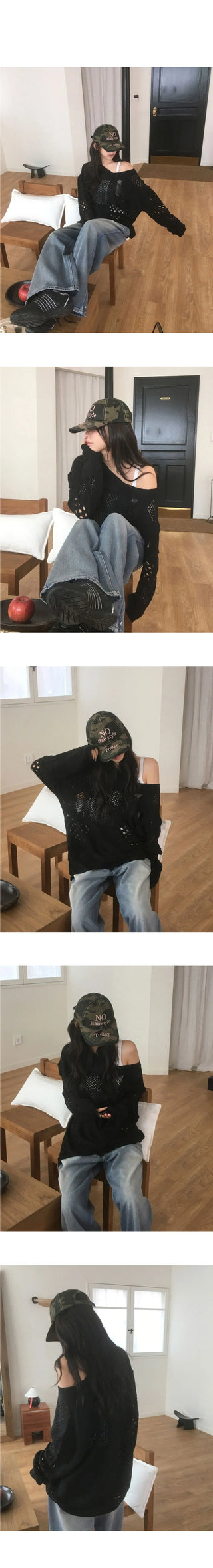 Today Military Lettering Ball Cap Hat