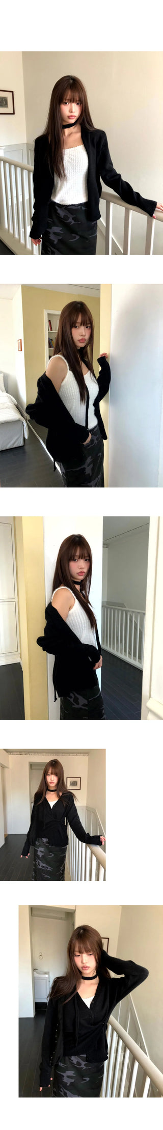 Nera Lace Frill Knitwear Sleeveless