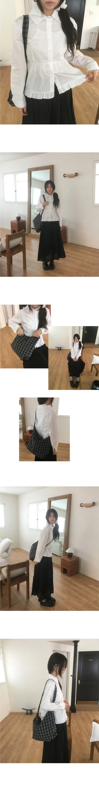 Tizen punching lace cancan long skirt