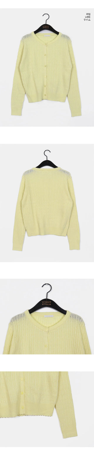 Ritol Twisted Cable Knitwear Cardigan