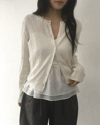 Ritol Twisted Cable Knitwear Cardigan