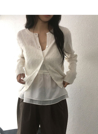 Ritol Twisted Cable Knitwear Cardigan