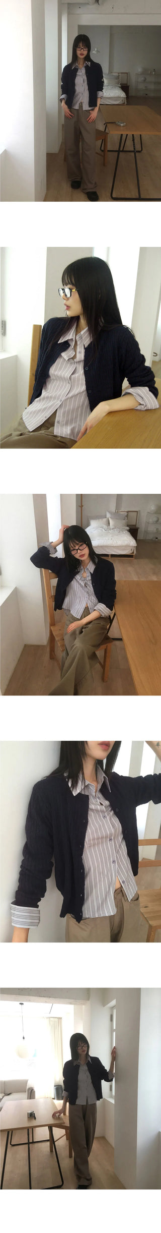 Ritol Twisted Cable Knitwear Cardigan