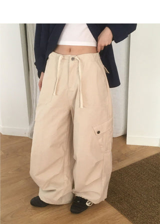 Sezer Wide Cotton Two Way Cargo Pants
