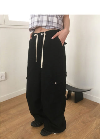 Sezer Wide Cotton Two Way Cargo Pants