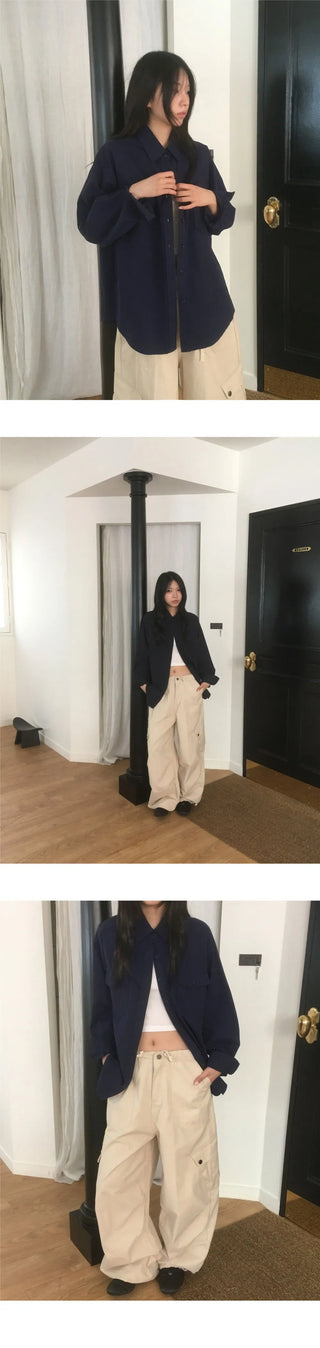 Sezer Wide Cotton Two Way Cargo Pants