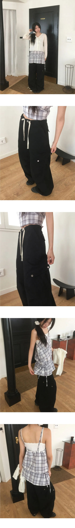 Sezer Wide Cotton Two Way Cargo Pants