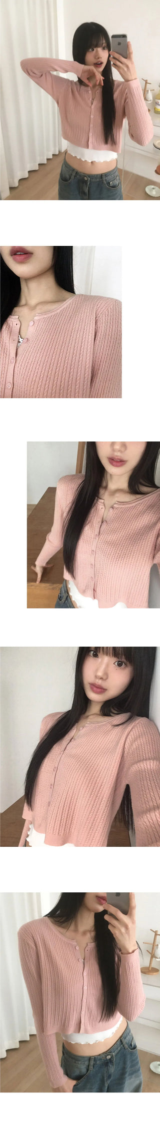 Hub Twisted Round Knitwear Cardigan