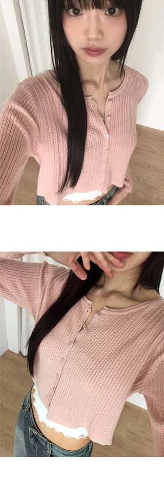 Hub Twisted Round Knitwear Cardigan