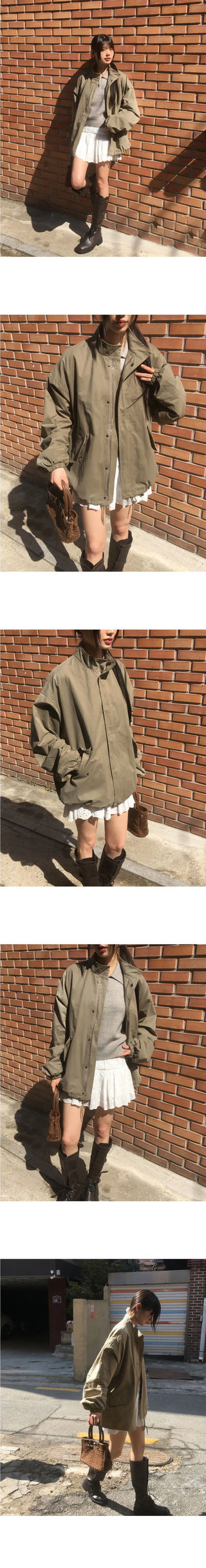 Pano Overfit Cotton Peach Short Night Jacket