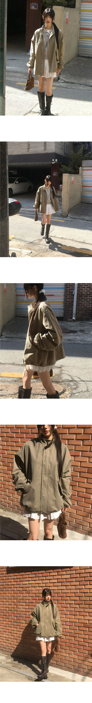 Pano Overfit Cotton Peach Short Night Jacket