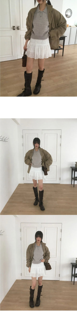 Pano Overfit Cotton Peach Short Night Jacket