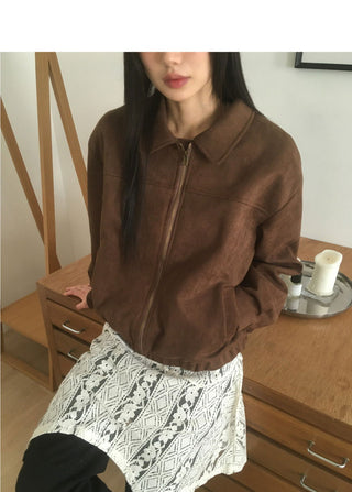 Adore suede Split blue jean Jacket