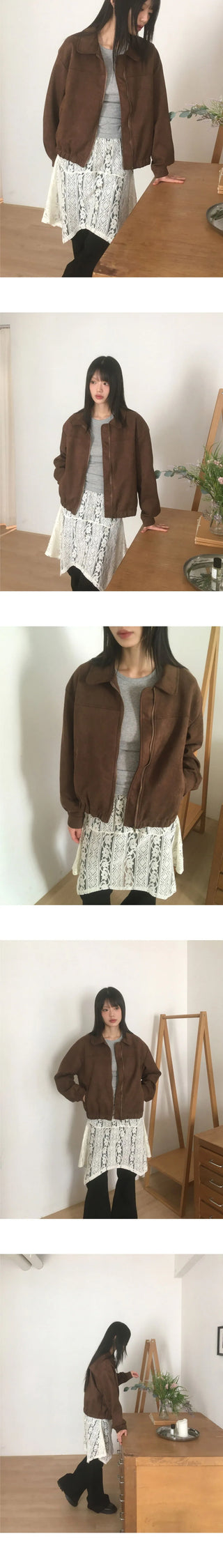 Adore suede Split blue jean Jacket