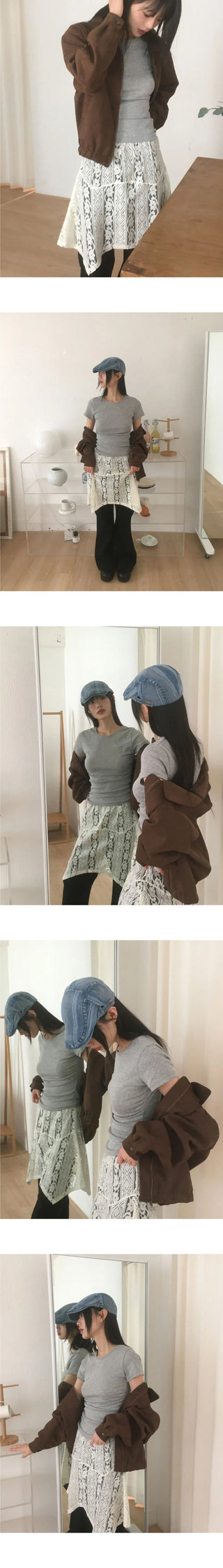 Adore suede Split blue jean Jacket