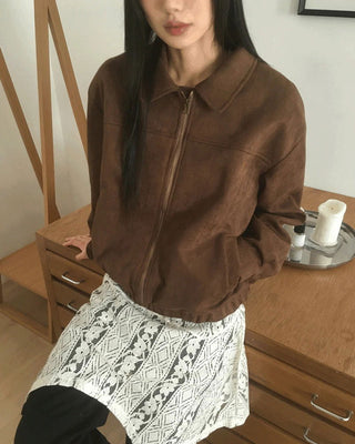 Adore suede Split blue jean Jacket