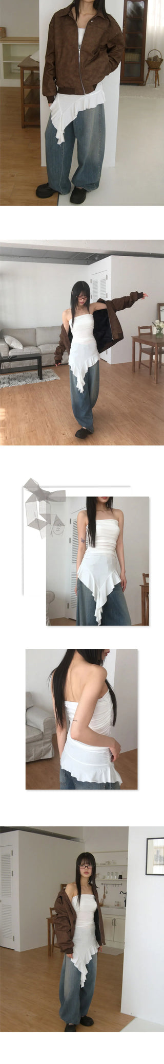 Colmar Overfit Rivet Faded Leather Jacket