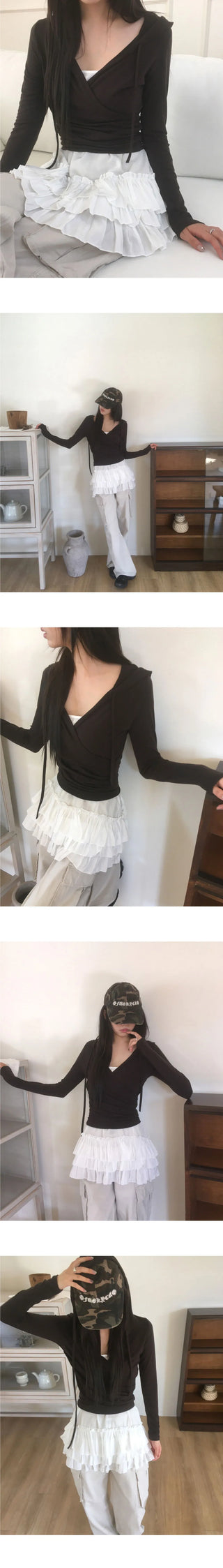 Sakan Frill Cancan Bustier Sleeveless