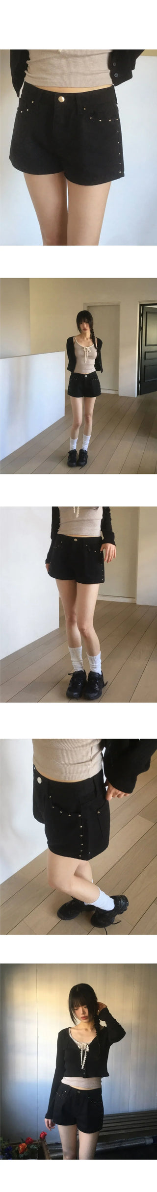 Atel Stud Point Shorts Short Pants