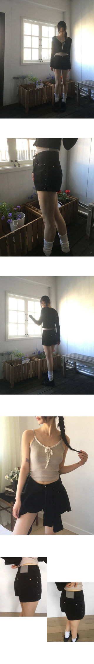 Atel Stud Point Shorts Short Pants