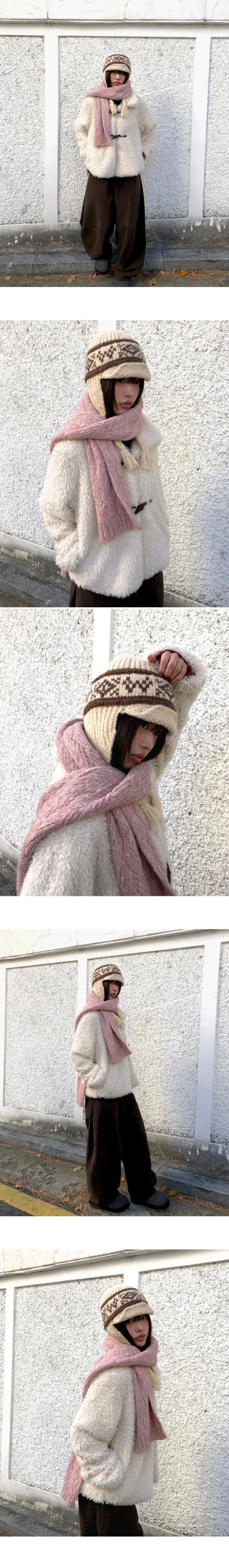 Orange Pogle Fur Tteokbokki Coat