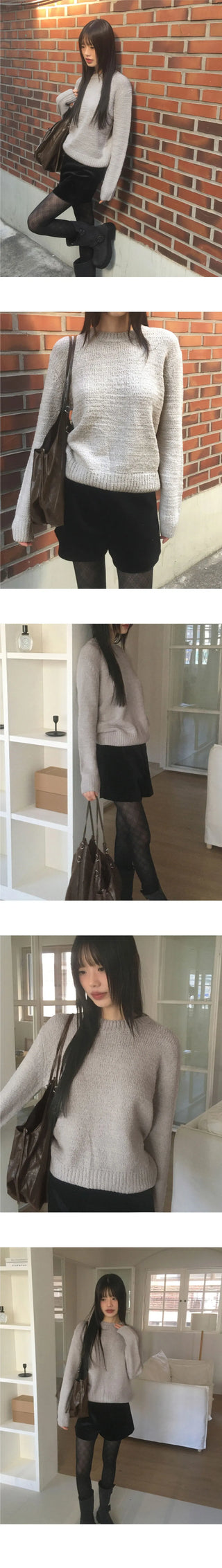 Hug Basic Round Knitwear